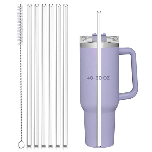 Replacement Straws for Stanley 40 oz 30 oz Cup Tumbler -6 PCS Straws Replacement for Stanley Adventure Travel Tumbler